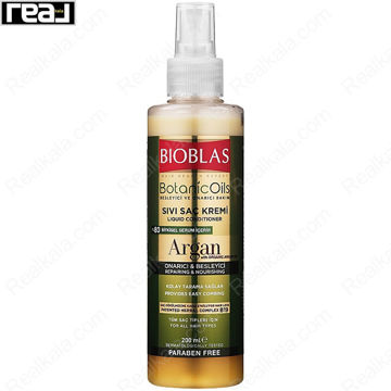 اسپری (سرم) دو فاز مو بیوبلاس حاوی سرم گیاهی و روغن آرگان Bioblas Botanic Oils Argan Hair Spray 200ml