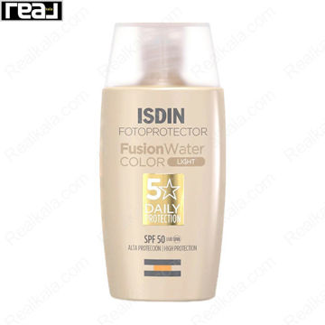 ضد آفتاب فیوژن واتر ایزدین رنگ روشن ISDIN Fotoprotector Fusion Water Color Light Spf 50