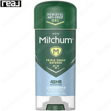 ضد تعریق (مام) ژله ای میچام مدل آنسکنتد (بدون بو) Mitchum Men Triple Odor Defense Unscented 48HR Protection 96g